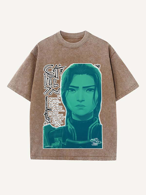 Arcane Print Round Neck T-shirt