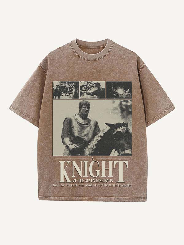 A Knight of the Seven Kingdoms Print Round Neck T-shirt