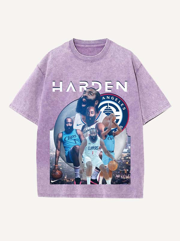 James Harden Print Round Neck T-shirt