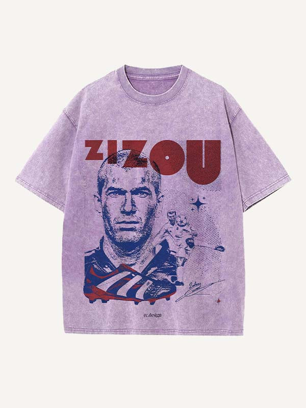 Zizou Print Round Neck T-shirt