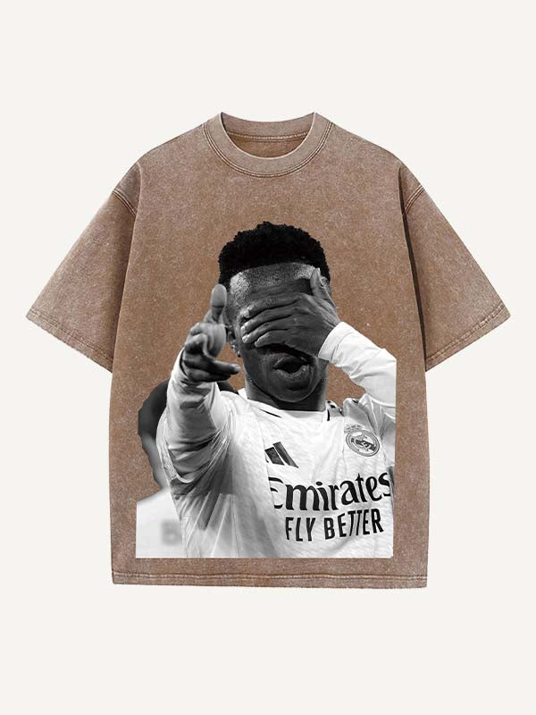 Vinícius Júnior Print Round Neck T-shirt