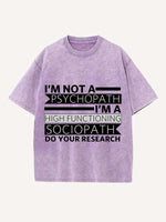 Sherlock Print Round Neck T-shirt