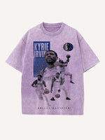 Kyrie Irving Print Round Neck T-shirt