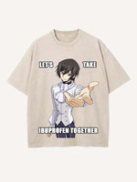 Code Geass Print Round Neck T-shirt