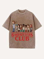 Stranger Things Print Round Neck T-shirt