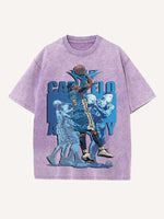 Carmelo Anthony Print Round Neck T-shirt