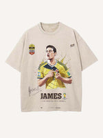 James Rodríguez Print Round Neck T-shirt