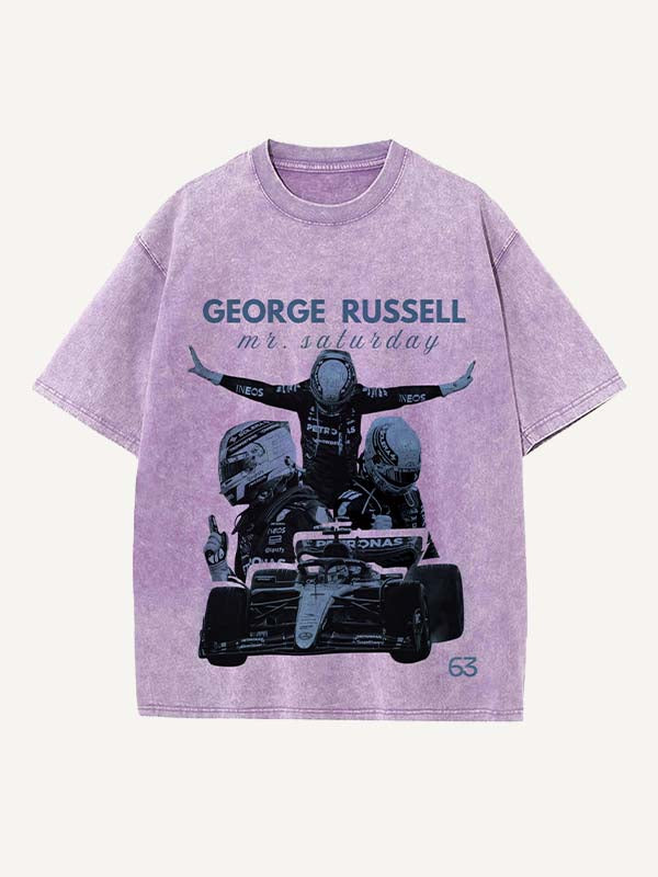 George Russell Print Round Neck T-shirt