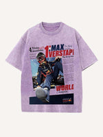 Max Verstappen Print Round Neck T-shirt