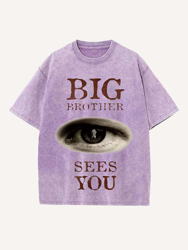 Sherlock Print Round Neck T-shirt