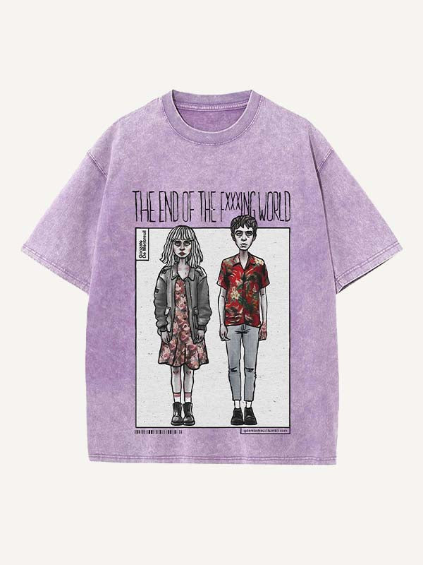 The End of the Fxxxing World Print Round Neck T-shirt