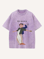 Friends Print Round Neck T-shirt