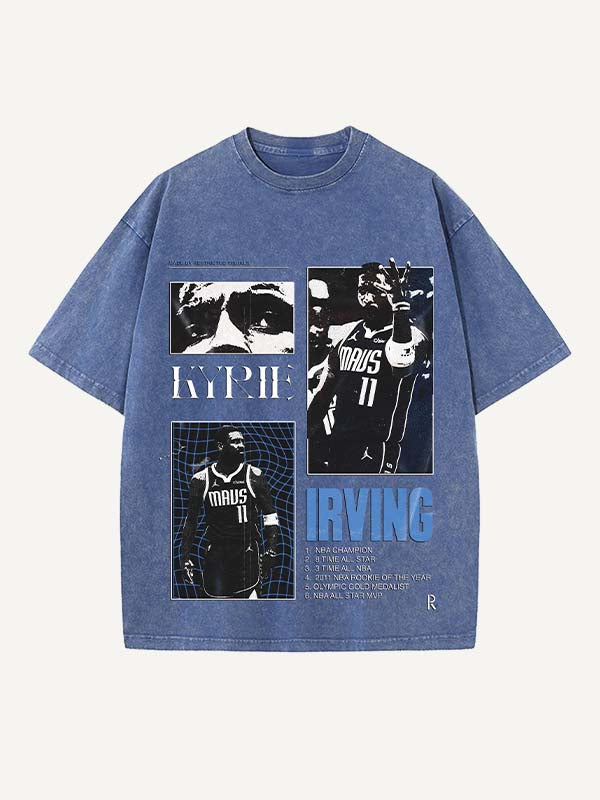 Kyrie Irving Print Round Neck T-shirt
