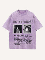 Stranger Things Print Round Neck T-shirt