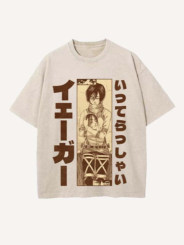 Attack on Titan Print Round Neck T-shirt