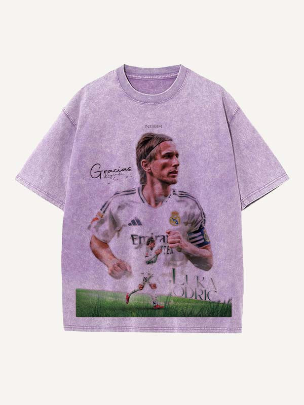 Luka Modrić Print Round Neck T-shirt