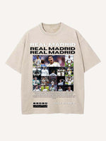 Real Madrid Print Round Neck T-shirt