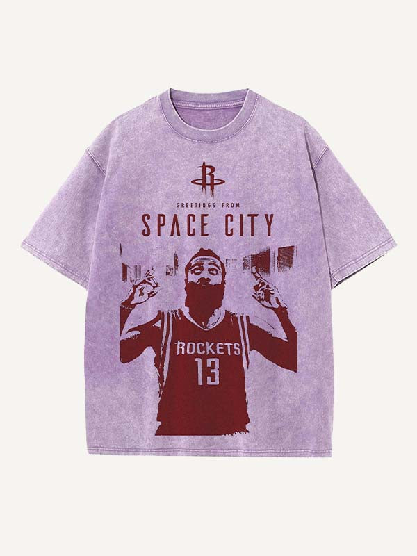 James Harden Print Round Neck T-shirt