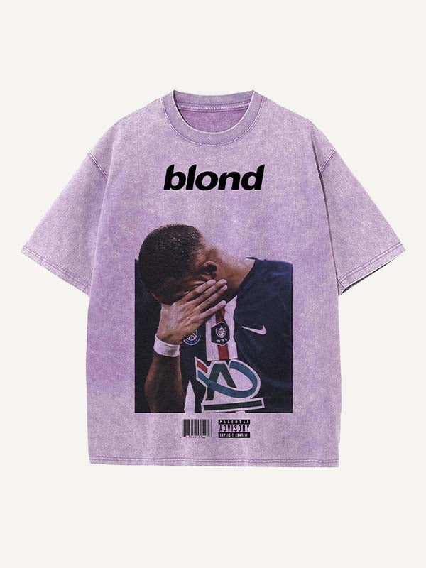 Kylian Mbappé Print Round Neck T-shirt