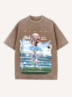 Erling Haaland Print Round Neck T-shirt