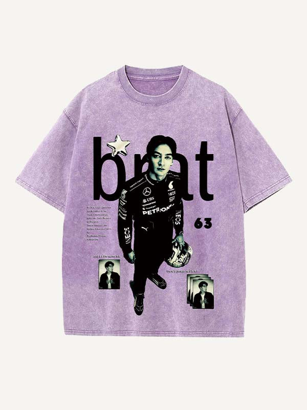 George Russell Print Round Neck T-shirt