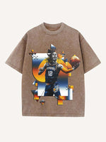 Ja Morant Print Round Neck T-shirt