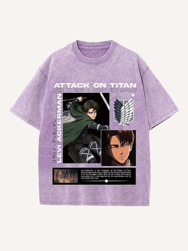 Attack on Titan Print Round Neck T-shirt