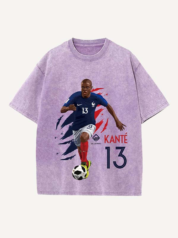 N'Golo Kanté Print Round Neck T-shirt