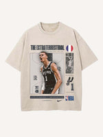Victor Wembanyama Print Round Neck T-shirt