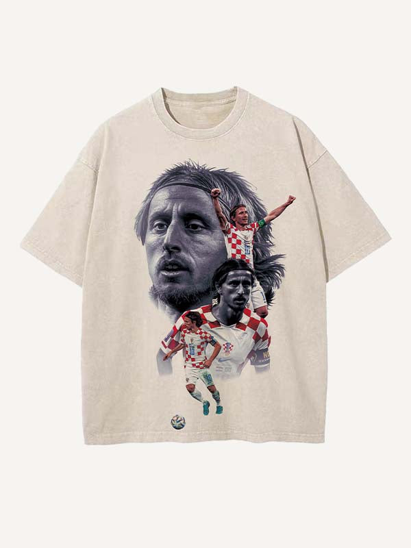 Luka Modrić Print Round Neck T-shirt