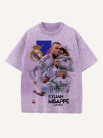 Kylian Mbappé Print Round Neck T-shirt
