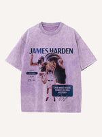 James Harden Print Round Neck T-shirt