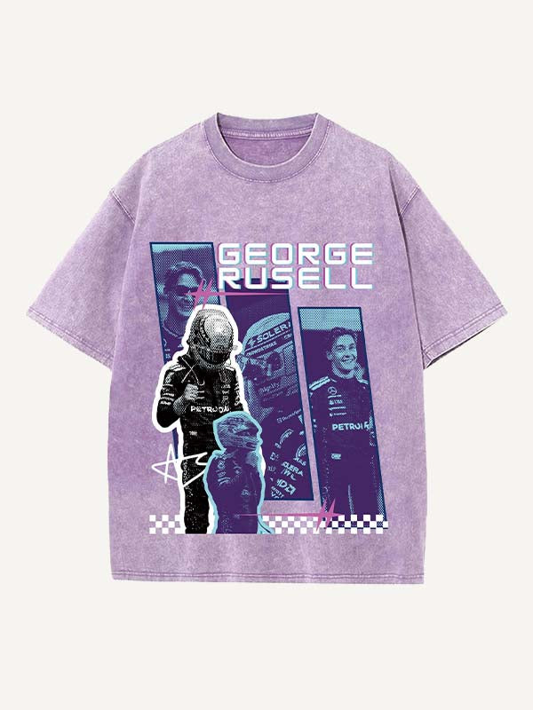 George Russell Print Round Neck T-shirt