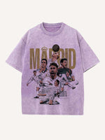 Real Madrid Print Round Neck T-shirt