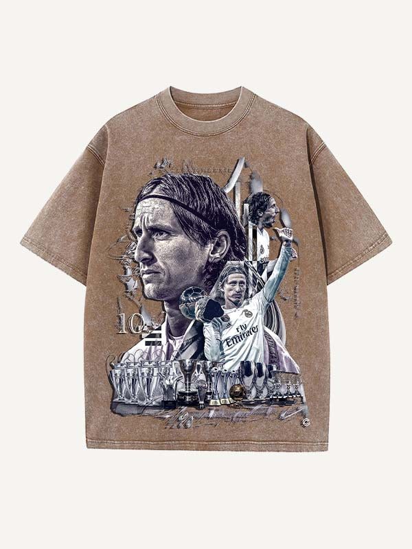 Luka Modrić Print Round Neck T-shirt