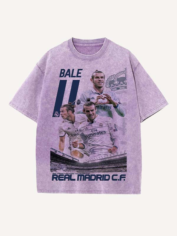 Gareth Bale Print Round Neck T-shirt