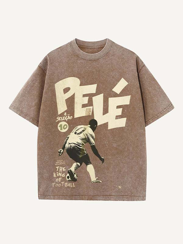 Pelé Print Round Neck T-shirt