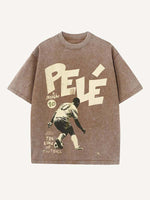 Pelé Print Round Neck T-shirt
