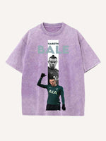 Gareth Bale Print Round Neck T-shirt