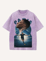Kylian Mbappé Print Round Neck T-shirt