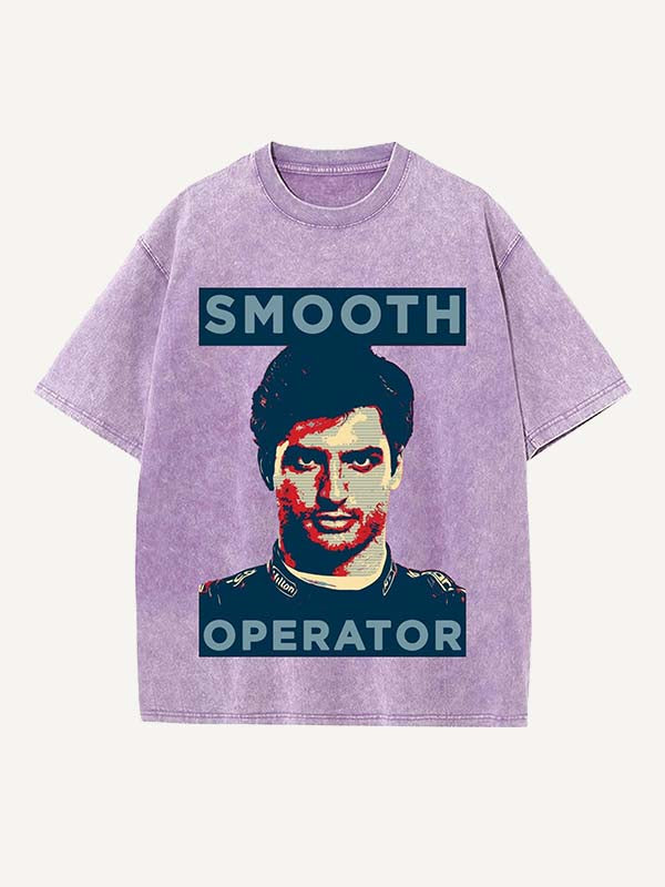 Carlos Sainz Print Round Neck T-shirt