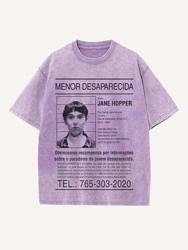 Stranger Things Print Round Neck T-shirt