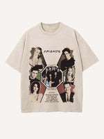 Friends Print Round Neck T-shirt