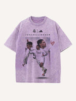 Jude Bellingham Print Round Neck T-shirt