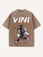Vinícius Júnior Print Round Neck T-shirt