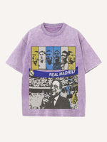 Real Madrid Print Round Neck T-shirt