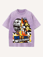 Russell Westbrook Print Round Neck T-shirt