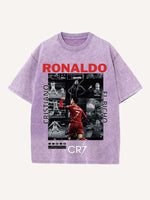 Cristiano Ronaldo Print Round Neck T-shirt