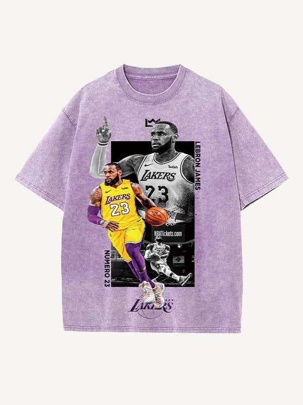 LeBron James Print Round Neck T-shirt