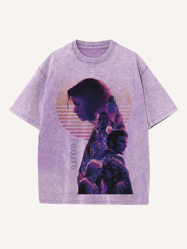 Euphoria Print Round Neck T-shirt